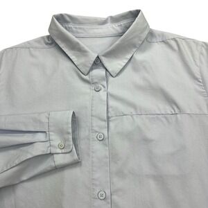 Lululemon Button Down Shirt Womens Size‎ 10 Light Purple Long Sleeve Top